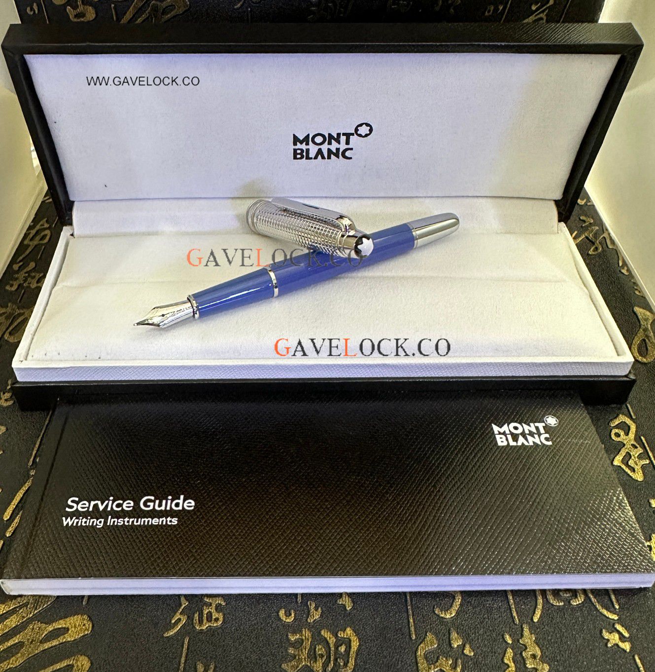 New pens 2024 | Mont Blanc Meisterstuck Glacier Doue Fountain Slim Size